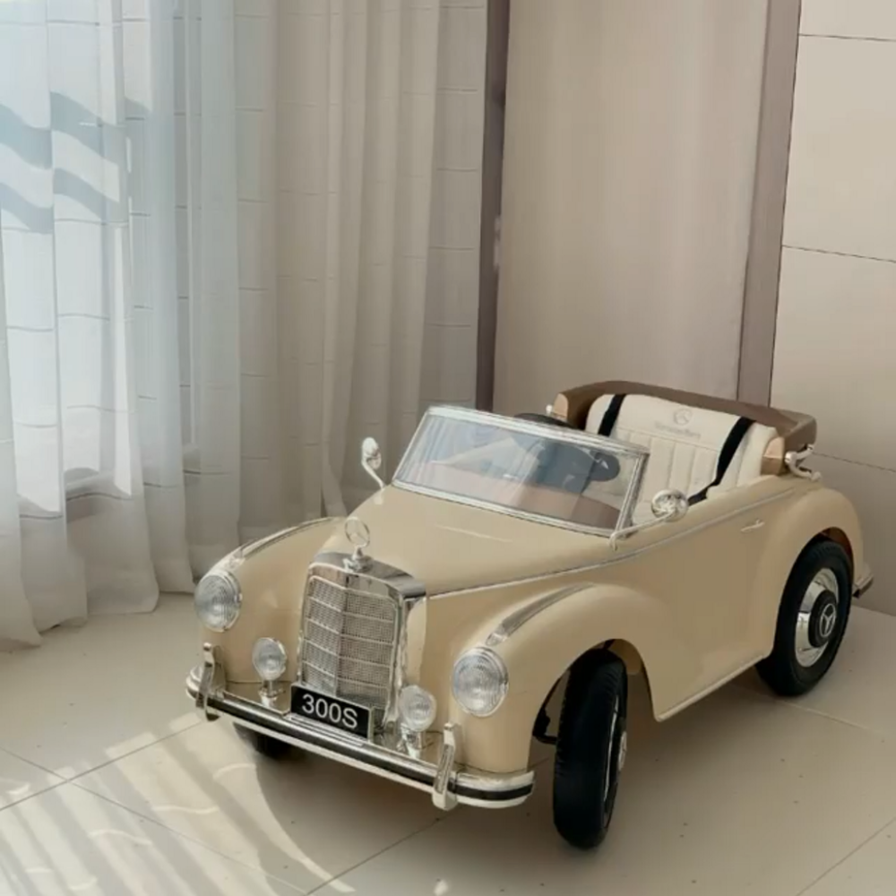 [스크래치 특가전] 벤츠300S클래식 유아전동차-베이지색상